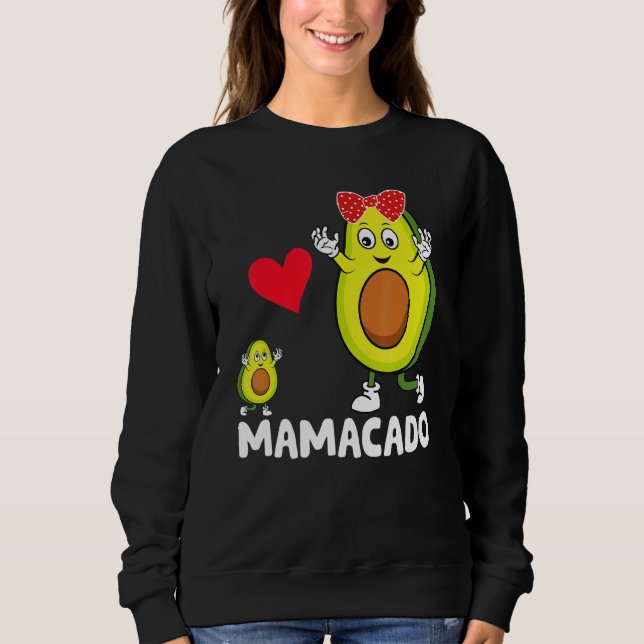 Camiseta Avocado Mama Avocado Mãe Mamacado Dia de as mães A (Frente)