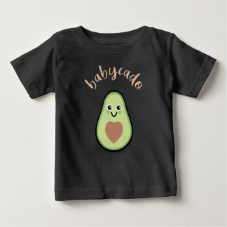 Camiseta Avocado mit Herz Babycado für ein Baby