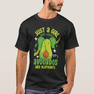 Camiseta Avocado Mulheres África Meninas Animais Zooelefant