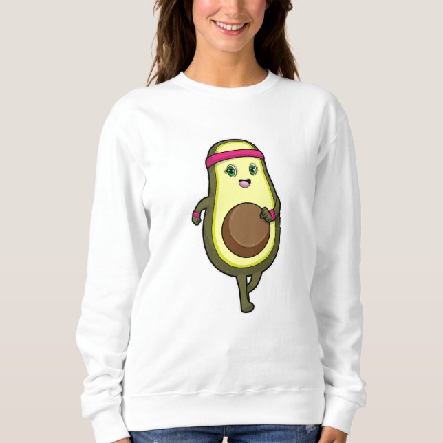 Camiseta Avocado na Corrida com banda larga (Frente)
