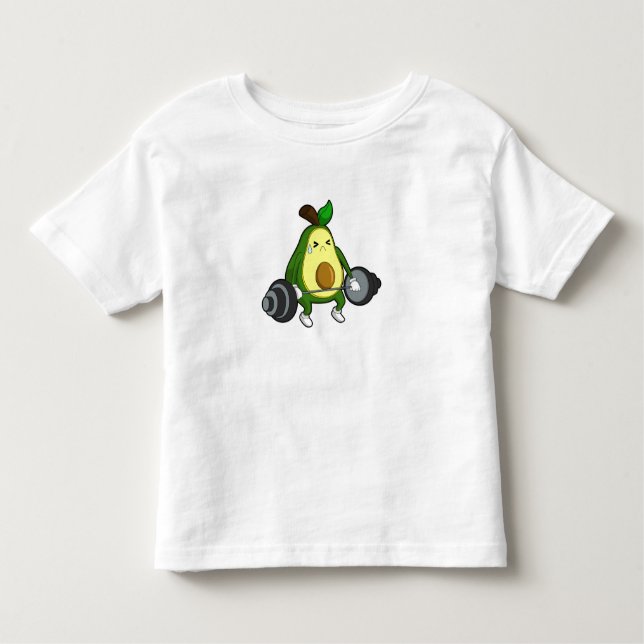 Camiseta Avocado na Malhação com Barbell (Frente)