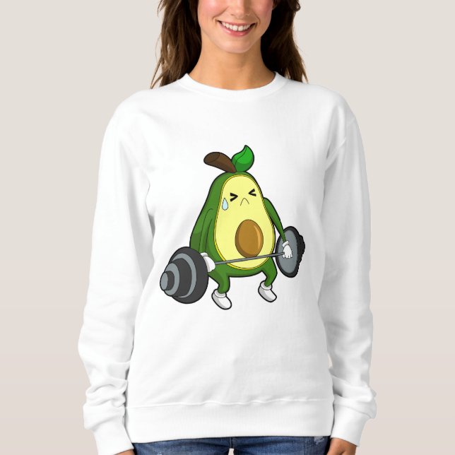 Camiseta Avocado na Malhação com Barbell (Frente)