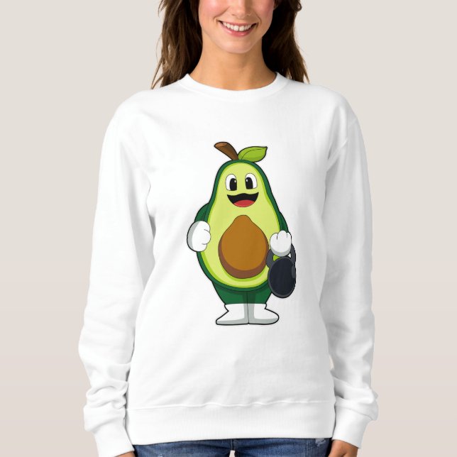 Camiseta Avocado no Fortalecimento com Dumbbells (Frente)