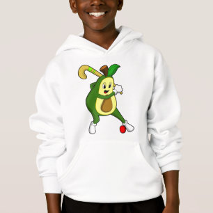 Camiseta Avocado no Hockey com taco de Hóquei