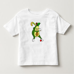 Camiseta Avocado no Hockey com taco de Hóquei