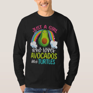 Camiseta Avocado Ocean Animal Girls Turtle