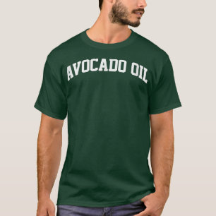 Camiseta Avocado Oil Vintage Sports College Gym Arch Engraç