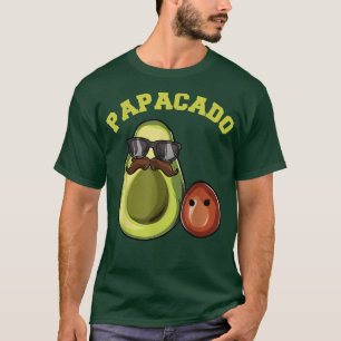 Camiseta Avocado Para Homens, Anúncio de Gravidez Papacado