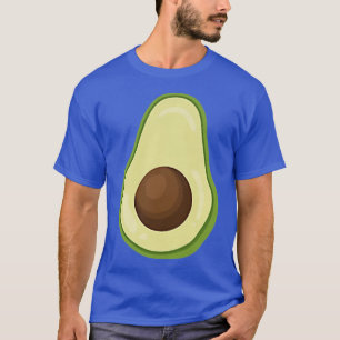 Camiseta Avocado Pocket Engraçado Cartoon Cute Vegan Unise