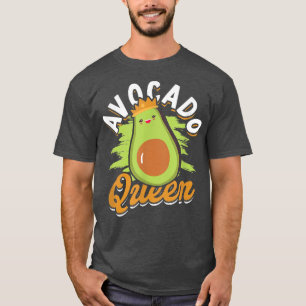 Camiseta Avocado Queen Women Girls Avocado Vegetarian Gian