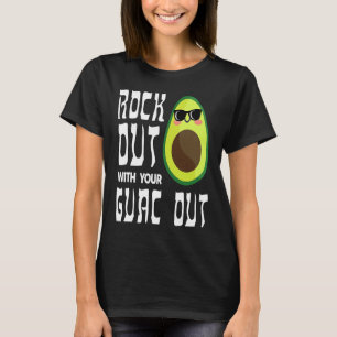 Camiseta Avocado Rock Guac Out Gym Treinamento Pessoal