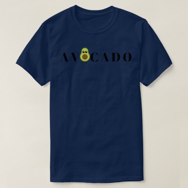 Camiseta Avocado Saudável Comendo Engraçado Impressão 2 (Frente do Design)