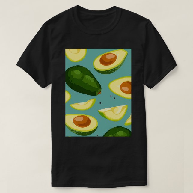 Camiseta Avocado Selva Botânica Clássica Sujidade (Frente do Design)