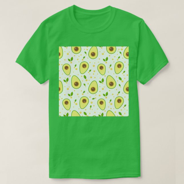 Camiseta Avocado sem soldadura para impressão e tecido (Frente do Design)