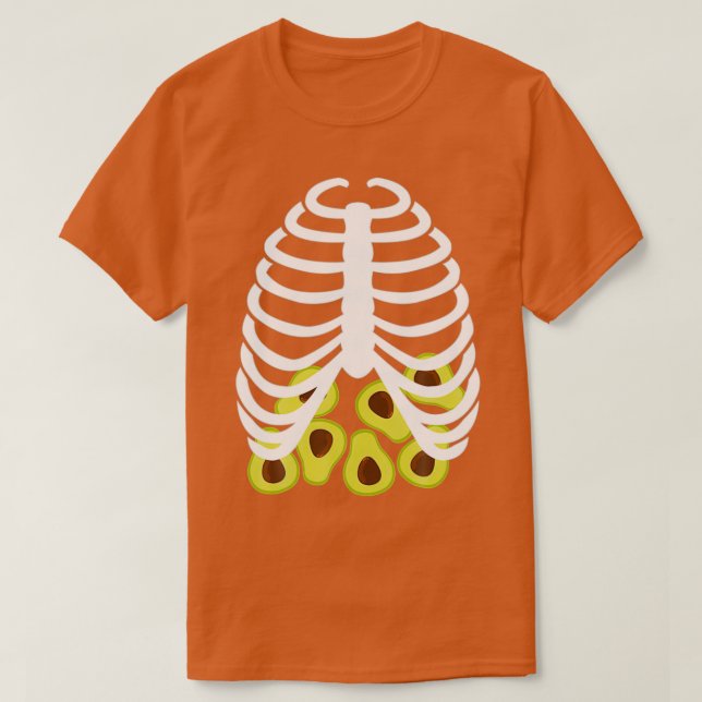 Camiseta Avocado Skeleton (Frente do Design)
