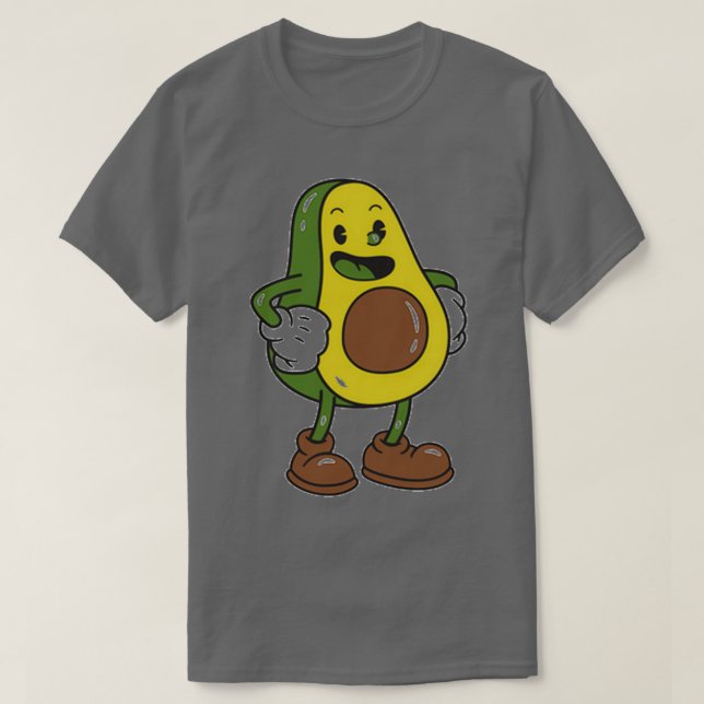 Camiseta Avocado sorrindo (Frente do Design)