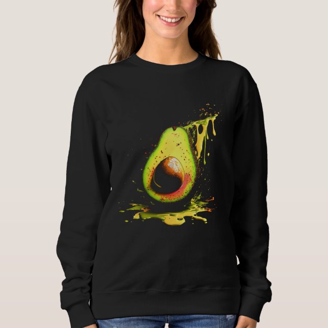 Camiseta Avocado Splash Vegan Vegetarian Healthy Food (Frente)