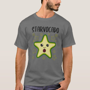 Camiseta Avocado Star Comida Engraçada Vegetariana Vegana V