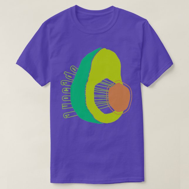 CAMISETA AVOCADO STICKER (Frente do Design)