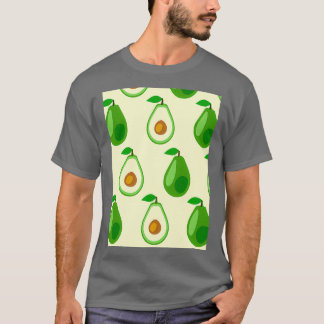Camiseta Avocado Sujidade Clássica Floral Bonito Exótica