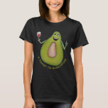 Camiseta Avocado Toast<br><div class="desc">* Ink and colored pencils, hand drawn sketch of an avocado giving a toast! Salud! * July 31st is National Avocado Day! * An Informal observance of this fruit (that sometimes is mistaken as a vegetable.) * Celebrate this avocado-based dip with chips or spread on toast! Toast used when drinking,...</div>