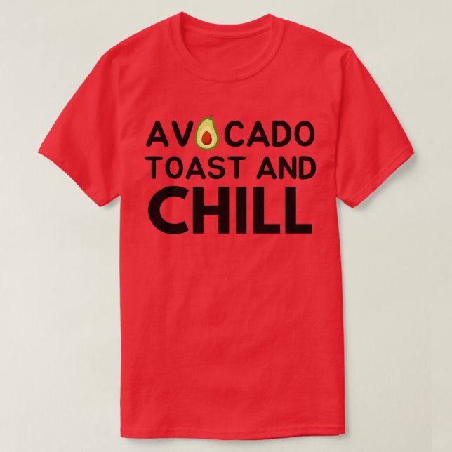 Camiseta Avocado Toast E Chill 2 (Frente do Design)