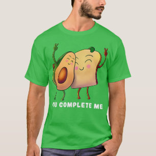 Camiseta Avocado Toast - You Complete me - Vegan Vegetarian