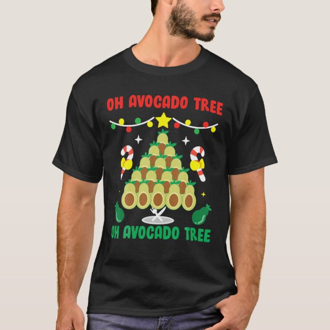 Camiseta Avocado Tree Engraçado Comida Vegan Presente de Na (Frente)