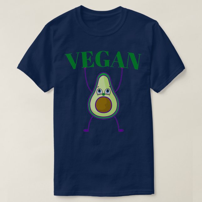 Camiseta Avocado vegan (Frente do Design)
