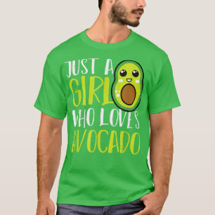 Camiseta Avocado Vegan Vegetarian Apenas Uma Menina Que Ama