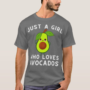Camiseta Avocado Vegan Vegetarian Apenas Uma Menina Que Ama