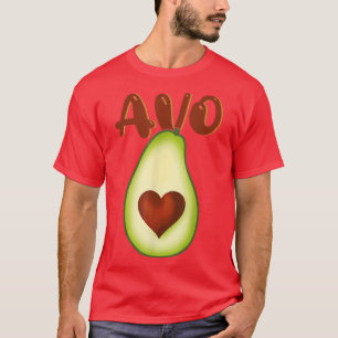 Camiseta Avocado Vegan Vegetarian para Parceiros de Casais 