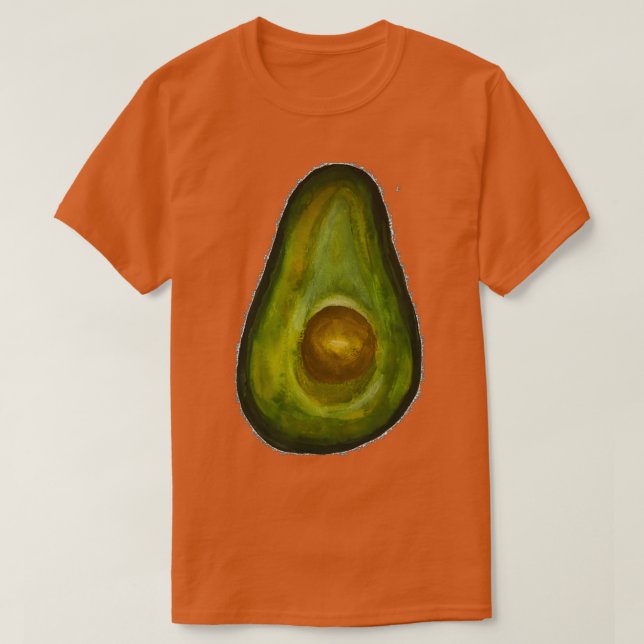 Camiseta Avocado Watercolor (Frente do Design)