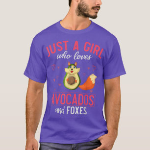 Camiseta Avocado Wildlife Forest Amantes de os animais Girl