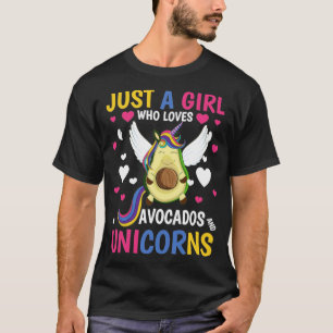 Camiseta Avocado Women Fantasy Animal Girls Cute Unicorn