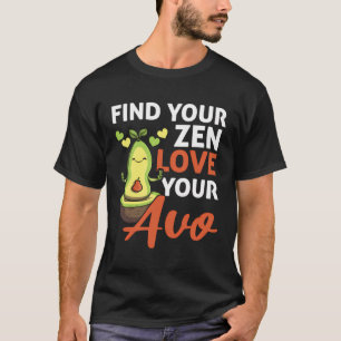 Camiseta Avocado Yoga Master Zen Avocado Fruta Medita Gua