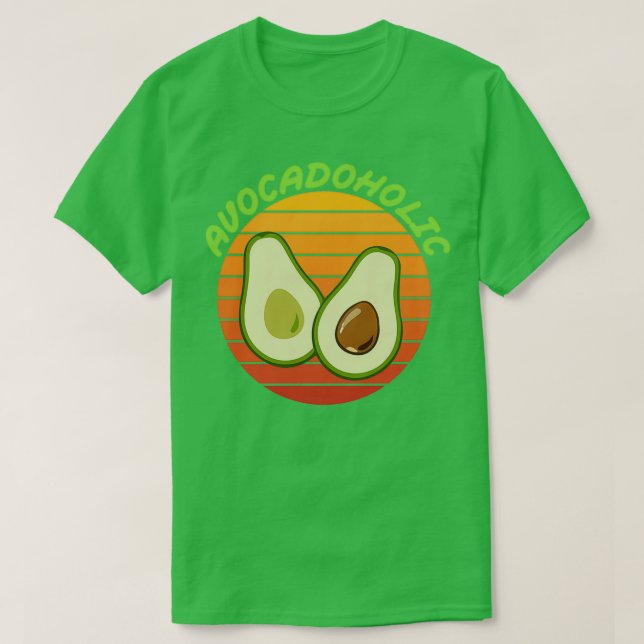 Camiseta Avocadoholo Avocado Gift Vegan Vegetarian Vegan G (Frente do Design)