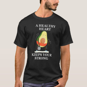 Camiseta Avocardio  Academia de Abacate Fitness Comida Vege