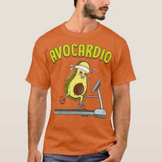 Camiseta Avocardio Avocado Cardio Pun Exercício Em Execução