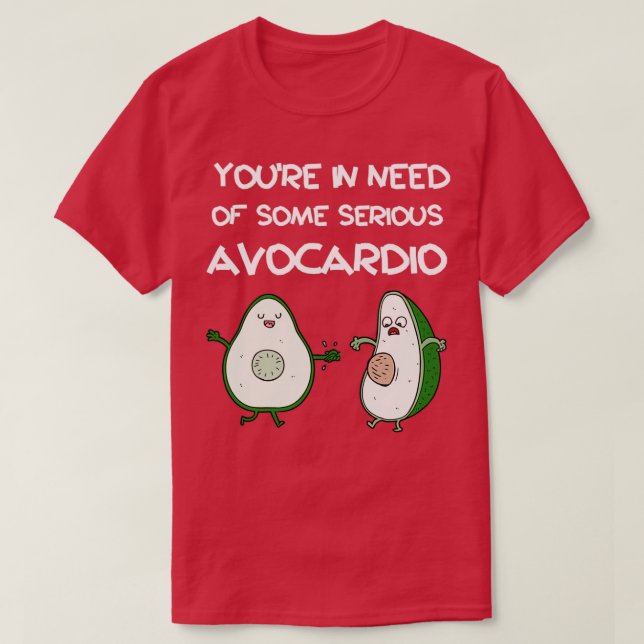 Camiseta Avocardio Avocado Pun 1 (Frente do Design)