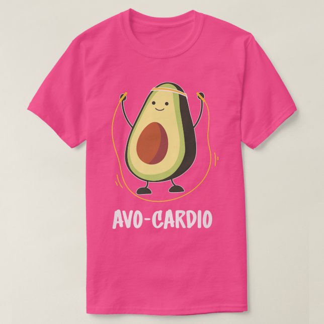 Camiseta Avocardio AvoCardio Eercise Malhação Gym Avocado (Frente do Design)