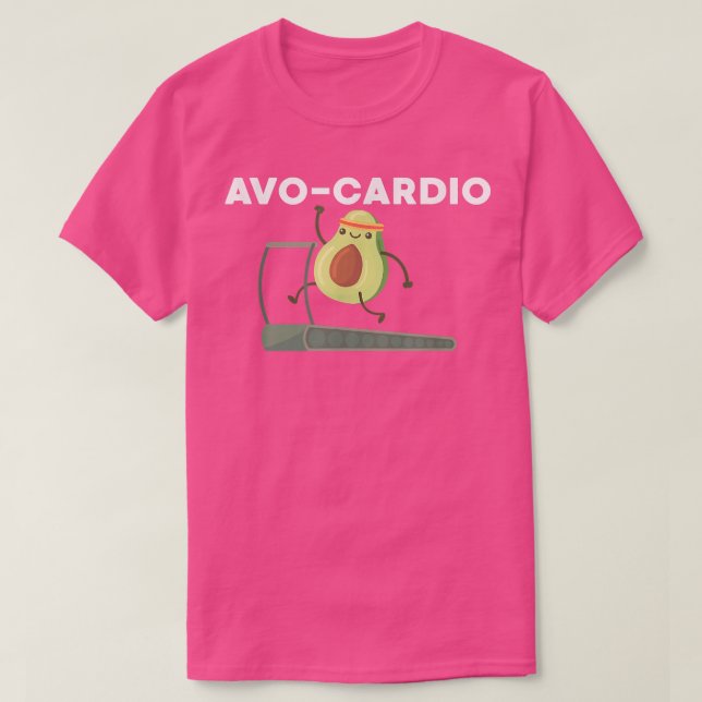 Camiseta AvoCardio Comida Engraçada Pun Lover Avocado Lover (Frente do Design)