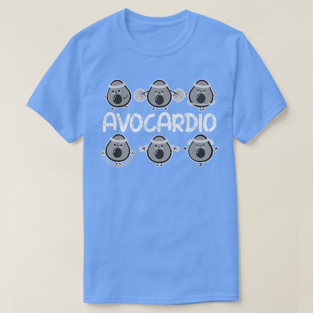 Camiseta Avocardio, Engraçado De Gym, Avocado Workout Para  (Frente do Design)