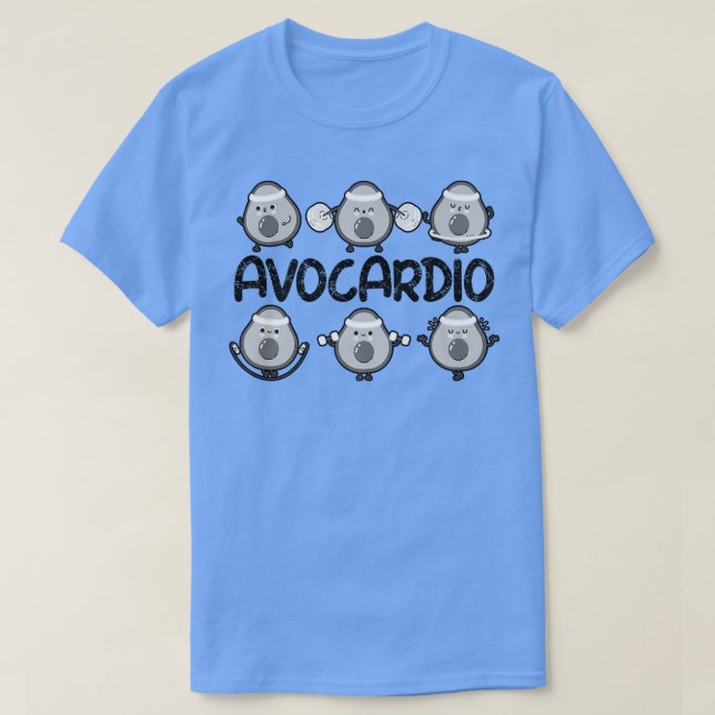 Camiseta Avocardio, Engraçado De Gym, Avocado Workout Para  (Frente do Design)