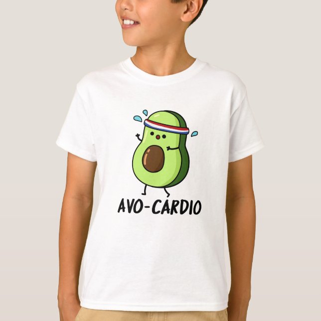 Camiseta Avocardio Funny Excercise Avocado Pun (Frente)