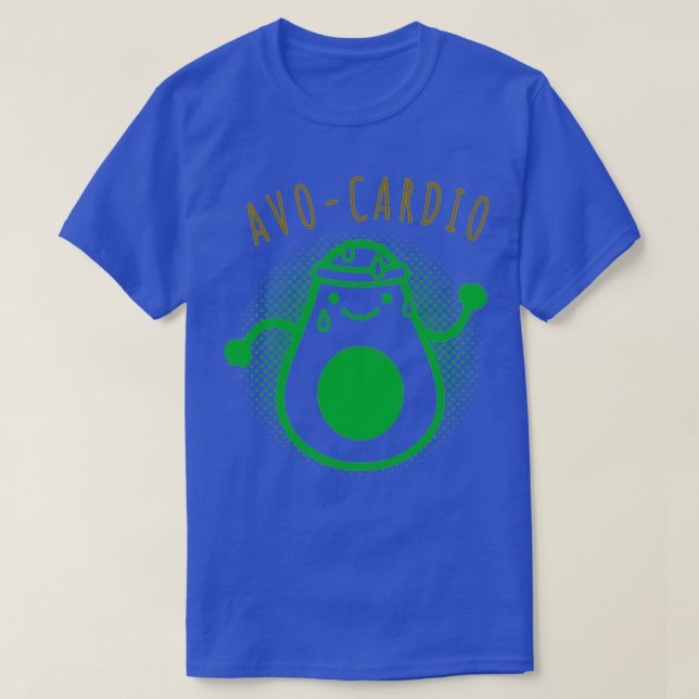Camiseta AvoCardio White Funny Gym Classic TSirt (Frente do Design)