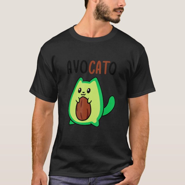 Camiseta Avocato Avocado Cat Vegan (Frente)
