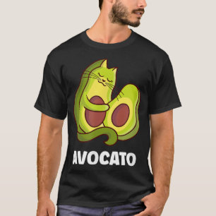 Camiseta Avocato Avocado Cat Vegan Vegetarian T Shirt