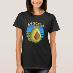 Camiseta Avocato Cat Avocado Vegetariano Say Fruta Animal