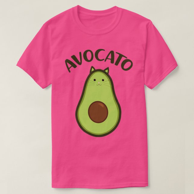 Camiseta Avocato Cute Cat Avocado (Frente do Design)